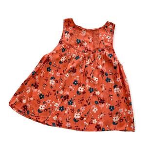 Francesca’s x Jun & Ivy Coral Floral Tank Top Large